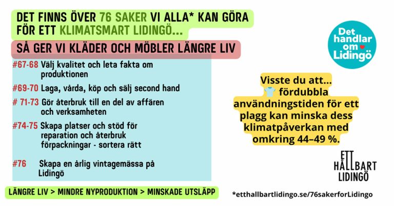 Låt kläder och möbler leva längre