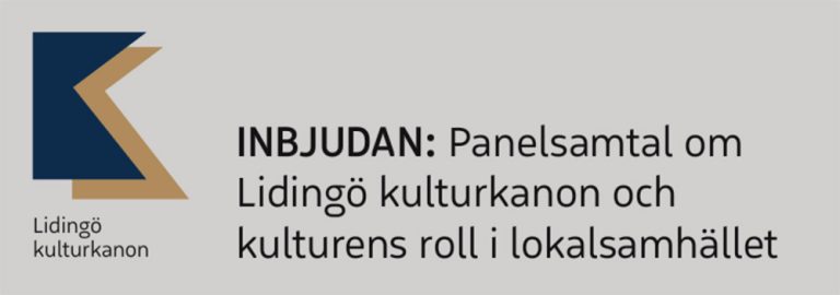 Panelsamtal om Lidingö kulturkanon och kulturens roll i lokalsamhället